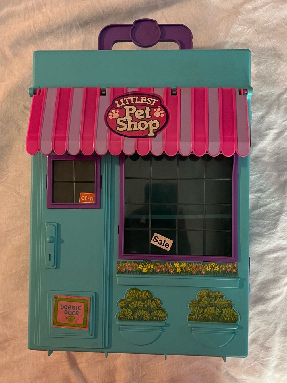 Littlest Pet Shop Store Front Playset Carry Case Only 1992 Kenner